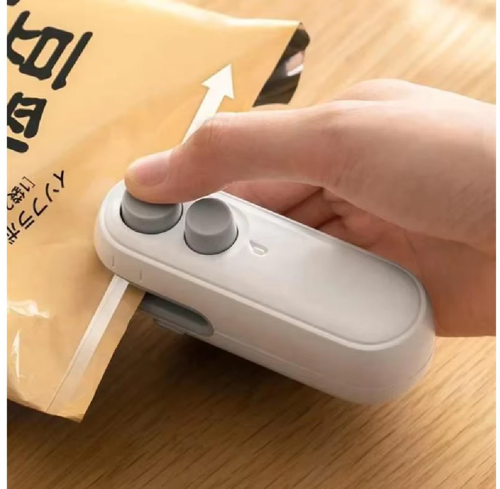 Mini Sellador De Bolsas 2 En 1 Con Carga