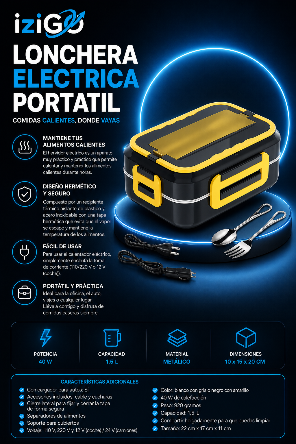 LONCHERA ELECTRICA PORTATIL