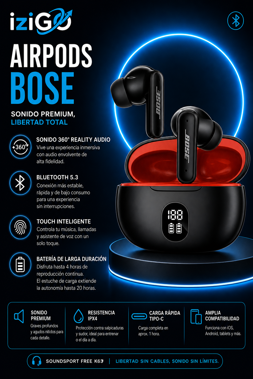 Airpods Bose K83 - K93