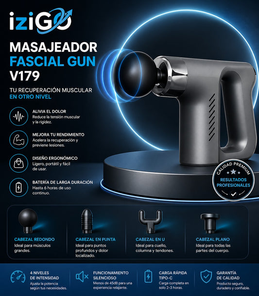 MASAJEADOR FASCIAL GUN V179