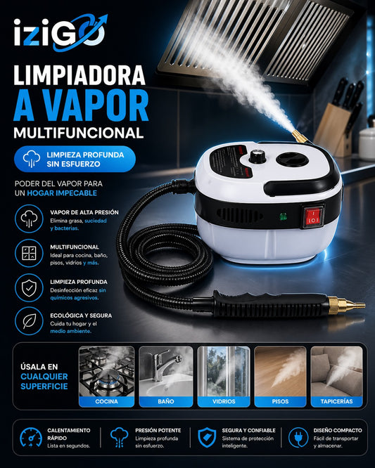 LIMPIADORA A VAPOR MULTIFUNCIONAL