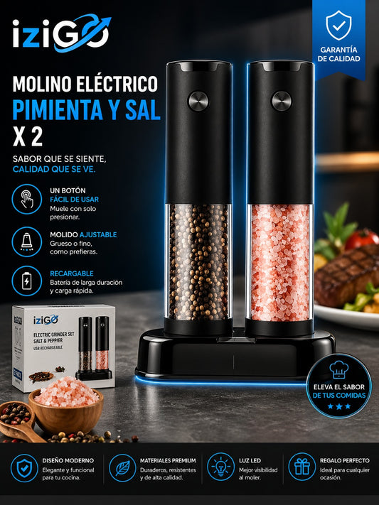 MOLINO DE PIMIENTA Y SAL X 2