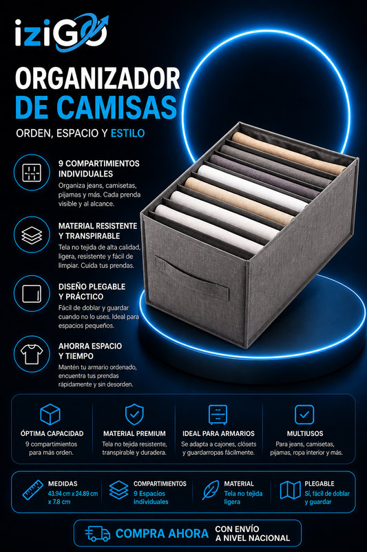 Organizador de camisas